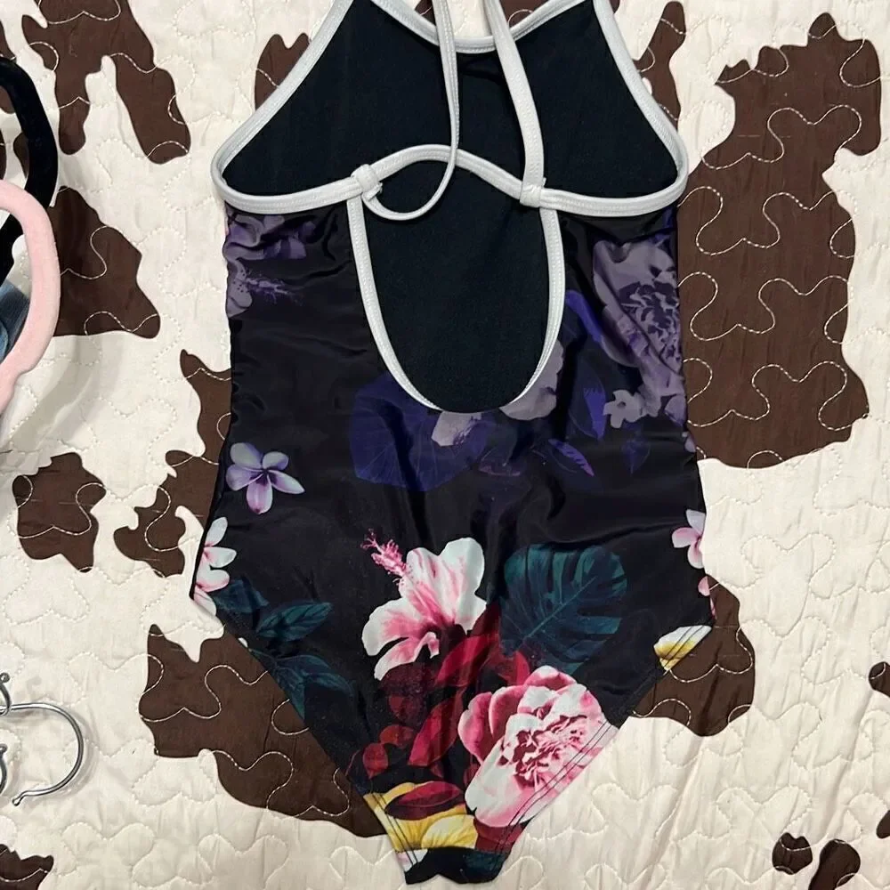 Wonder Nation Floral Two Piece Swimsuit (6/6X)